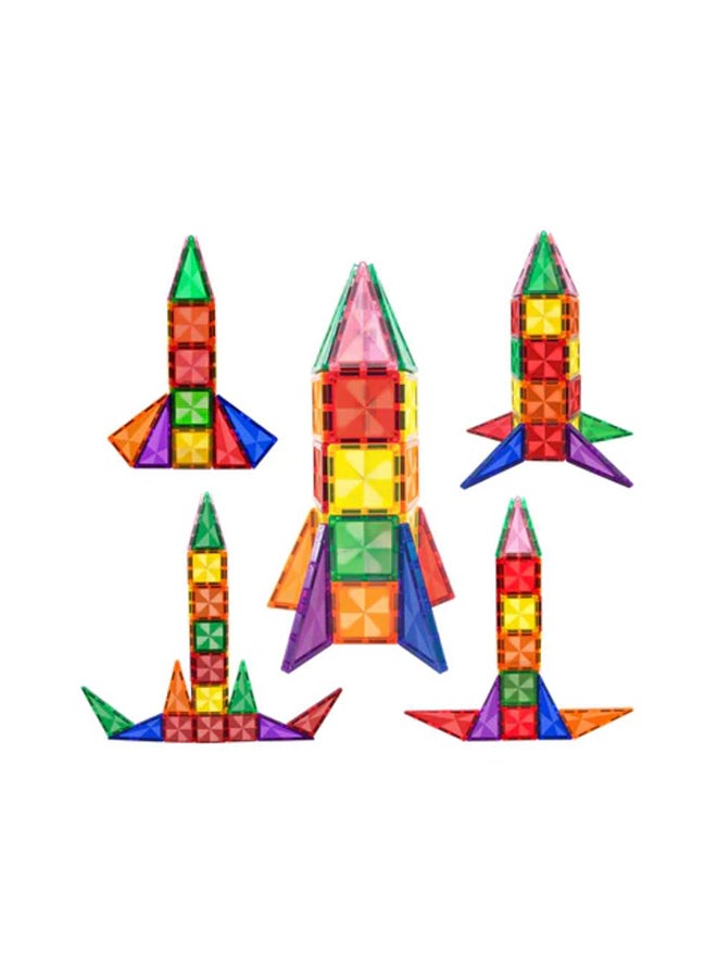 PicassoTiles 30 Pieces Magnetic Building Blocks Mini Diamond Series Travel Size On-the-Go Magnet Construction Toy Set STEM Learning Kit Education Playset Child Brain Development Magnets Stacking Blocks for Boys & Girls Age 3+  - Image 2