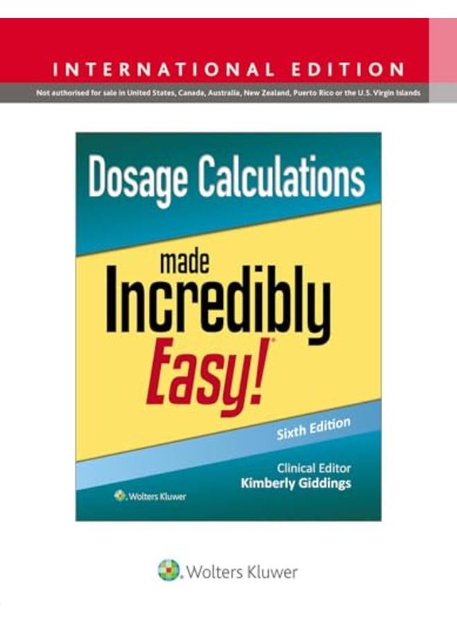 حسابات الجرعات أصبحت سهلة للغاية!، الطبعة الدولية (سلسلة سهلة للغاية®) 6e