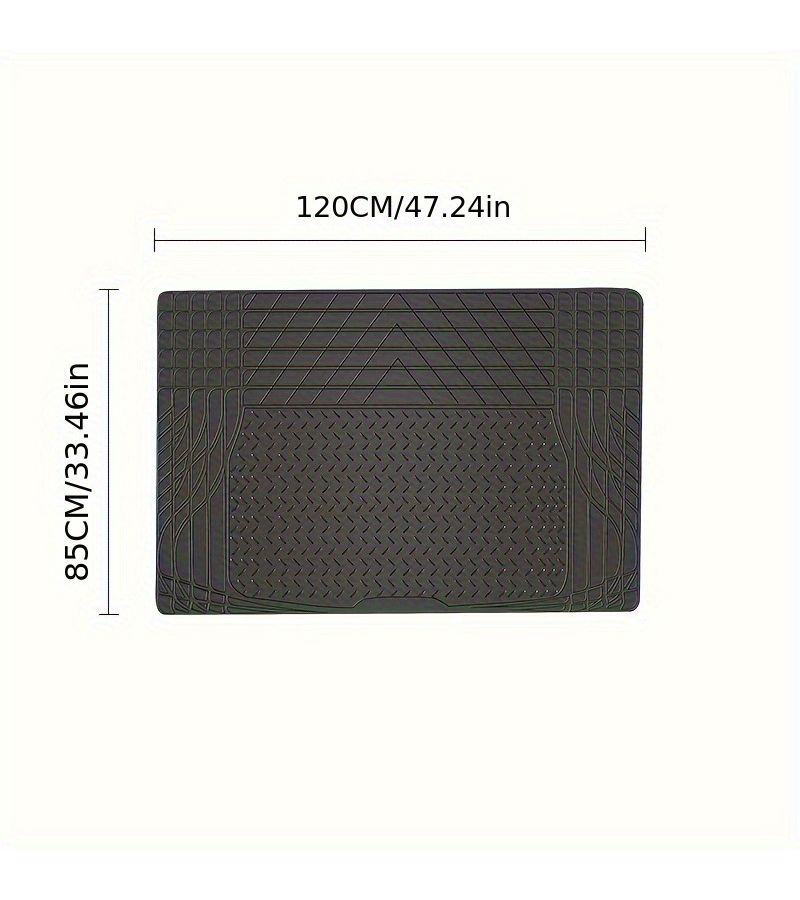 Adjustable Black Car Trunk Mat Waterproof Non Slip Wear Resistant Anti Stain PVC Cargo Vehicle Floor Mat For Most Car Models - Image 4