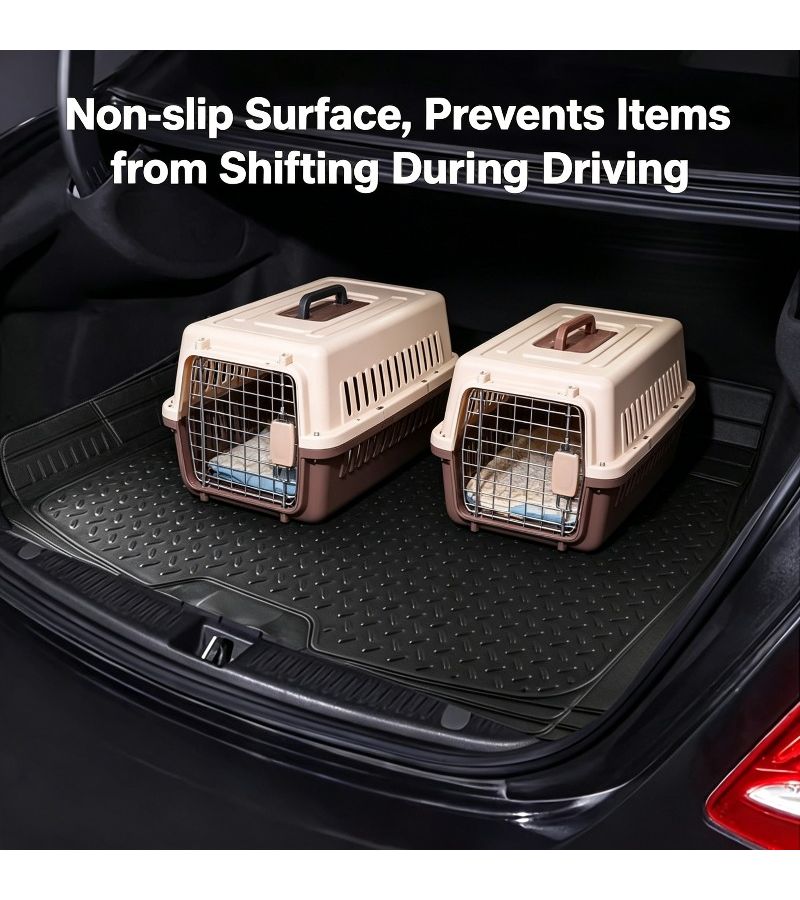 Adjustable Black Car Trunk Mat Waterproof Non Slip Wear Resistant Anti Stain PVC Cargo Vehicle Floor Mat For Most Car Models - Image 5