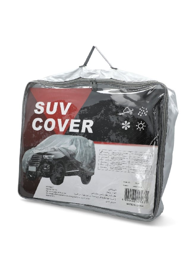 AUTOSMART Polyester Waterproof and Dustproof SUV Cover with Windproof Straps Grey Small GDS2190-S - Image 2