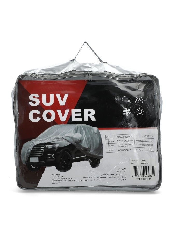 AUTOSMART Polyester Waterproof and Dustproof SUV Cover with Windproof Straps Grey Small GDS2190-S - Image 1