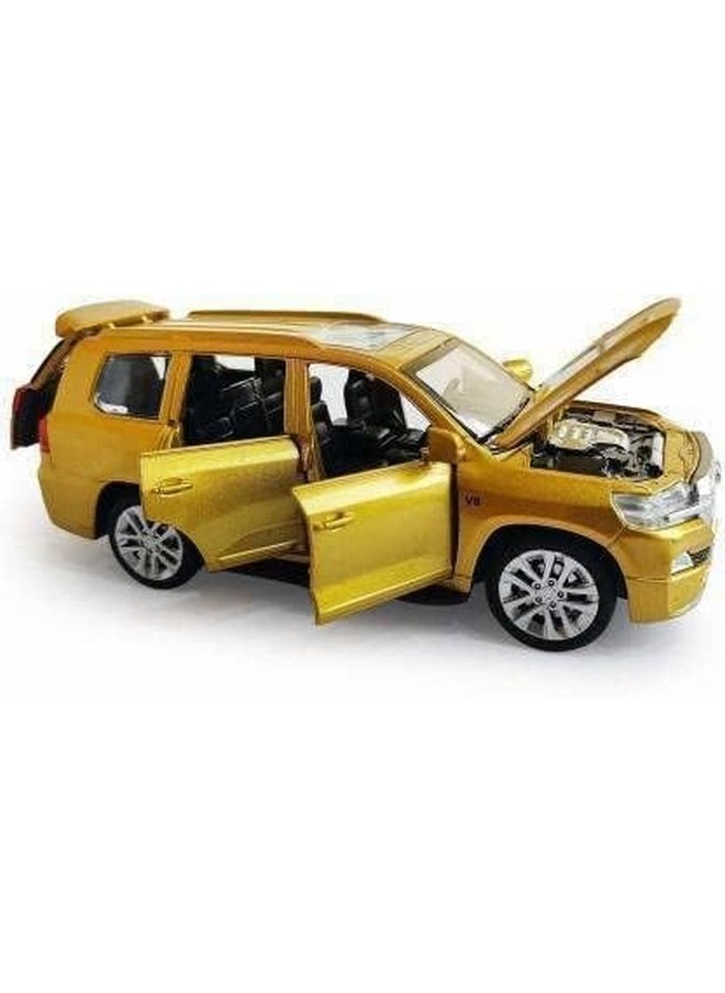 Bluebell Yellow 1:32 Scale Die-Cast Metal Toyota Land Cruiser Car with Openable Doors and Pull Back Action with Sound Light Mini Auto Toy Car for Kids (Toyota Land Cruiser)(Multicolor) - pzsku/Z5033A39083829CA07EAFZ/45/_/1740118866/db87f747-8f03-4b35-86c0-6e23b6e84d8c