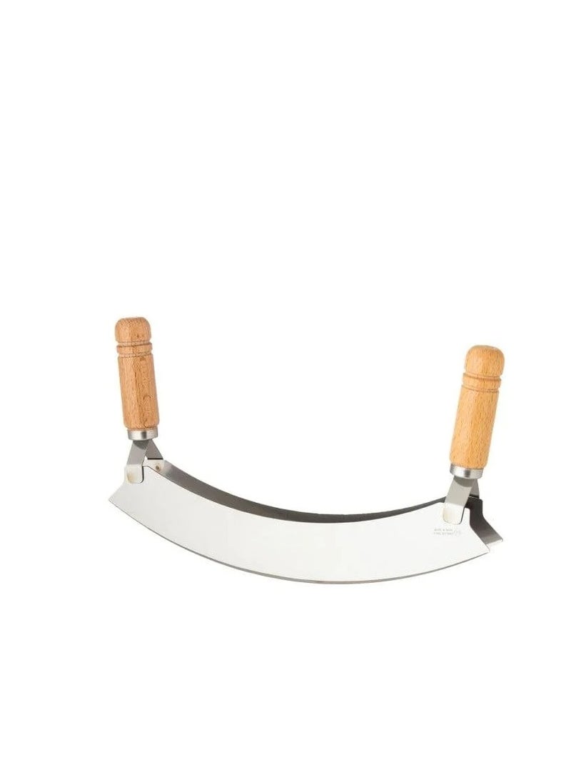 BASURRAH Original vegetable and molokhiya pizza cutter with wooden handle - Image 2