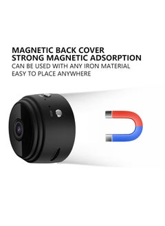 Dilwe A9 Mini Camera, 1080P HD Wireless WiFi Cameras with Magnetic Back Cover, Covert Baby Nanny Cam with Phone App,Tiny Smart Camera for Indoor Outdoor (Black)  - Image 3
