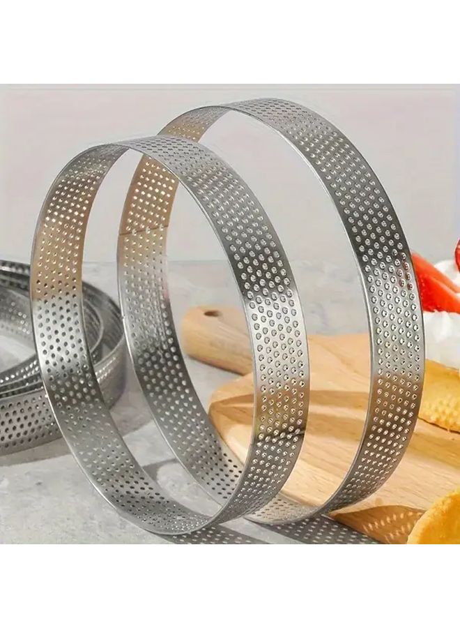 3Pcs 3.94 Inch Round Cake Molds Rust Resistant Baking Supplies Set - Image 5