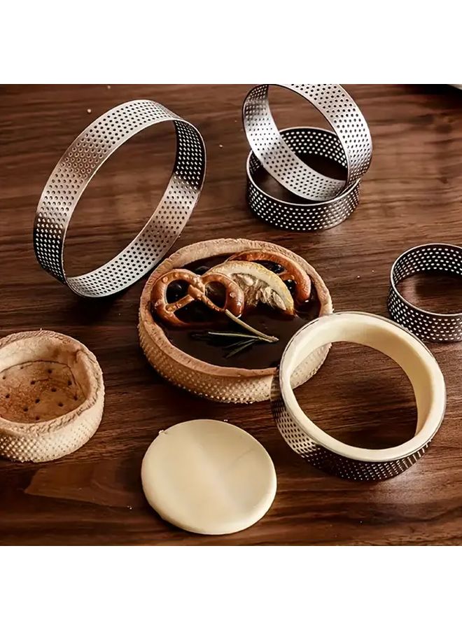 3Pcs 3.94 Inch Round Cake Molds Rust Resistant Baking Supplies Set - Image 2