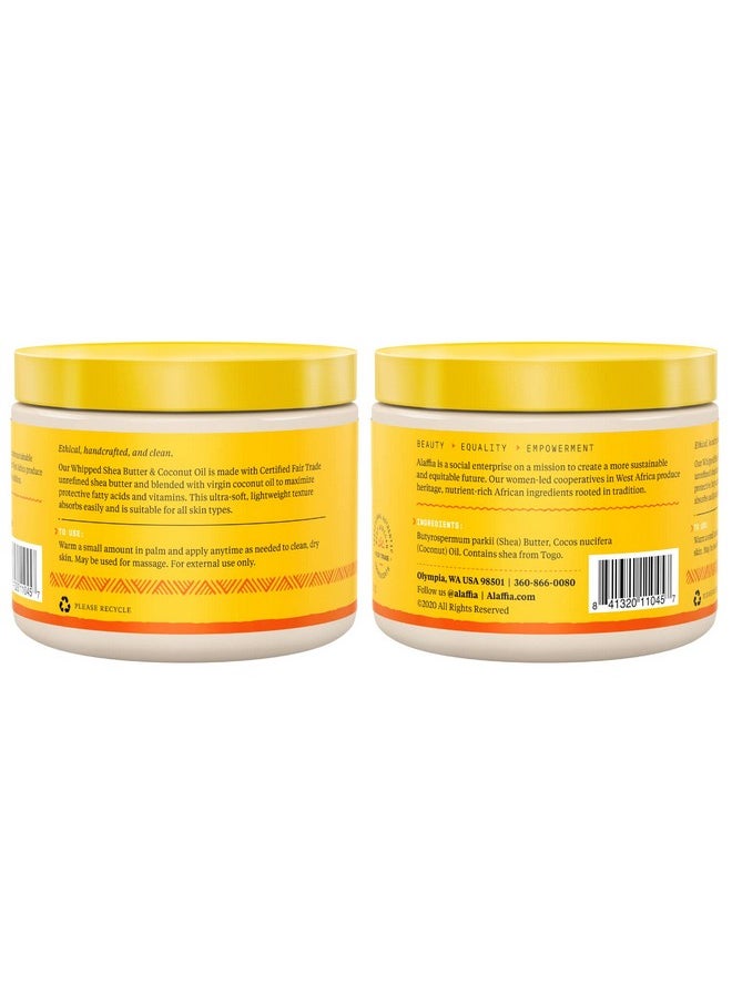 Alaffia - Alaffia Whipped Shea Butter and Coconut Oil, for Smooth, Soft Skin, Unscented 4 Oz - Image 1