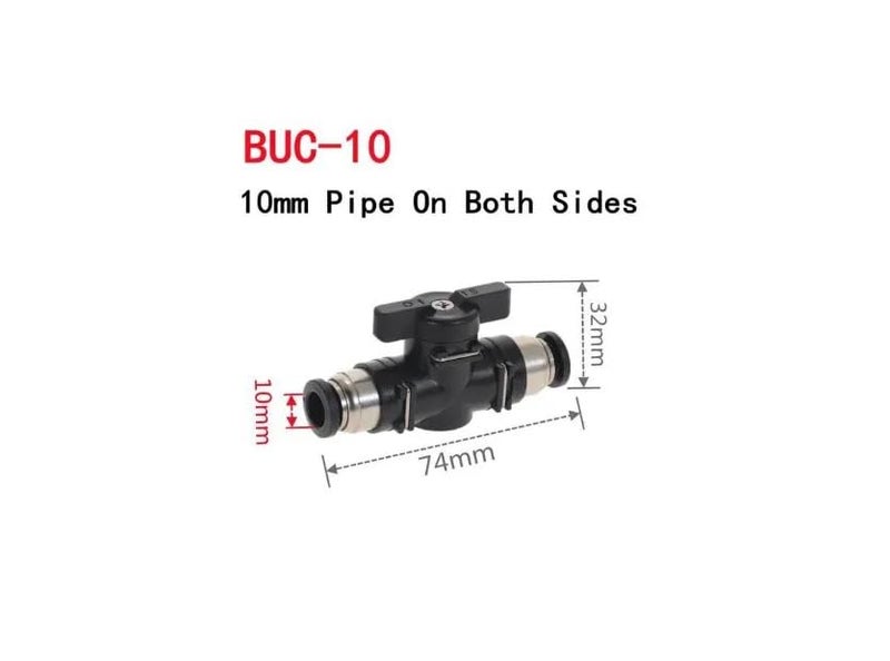 CentIoT - Pneumatic connector Push In Fittings For Air Hose and Tube Connector BUC Valve (10MM) - Image 3