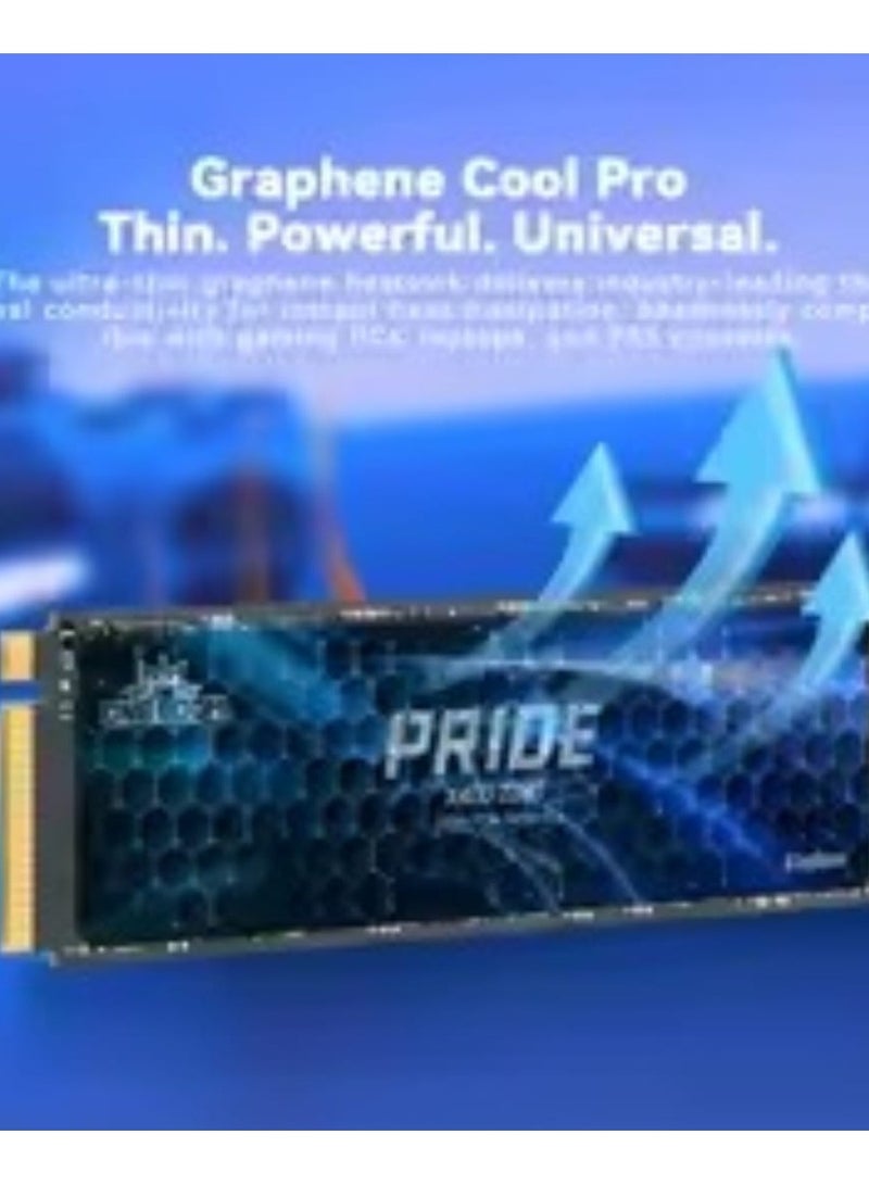 KingSpec KingSpec ONEBOOM PRIDE 2TB PCIe 4.0 NVMe SSD – Gen 4x4 M.2 2280 Internal Gaming Drive, 7400MB/s Max Speed, 2-Year Warranty  - Image 4