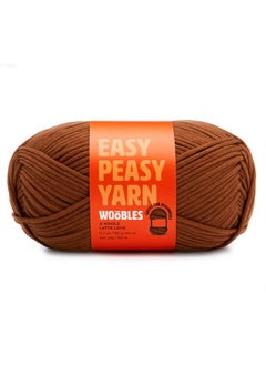 The Woobles The Woobles Easy Peasy Yarn, Crochet & Knitting Yarn for Beginners with Easy-to-See Stitches - Yarn for Crocheting - Worsted Medium #4 Yarn - Cotton-Nylon Blend  - Image 1
