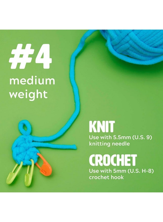 ث  وبليز غزل Woobles Easy Peasy، غزل الكروشيه والحياكة للمبتدئين بغرز سهلة الرؤية - غزل للكروشيه - غزل متوسط الكثافة #4 - مزيج من القطن والنايلون - Image 2