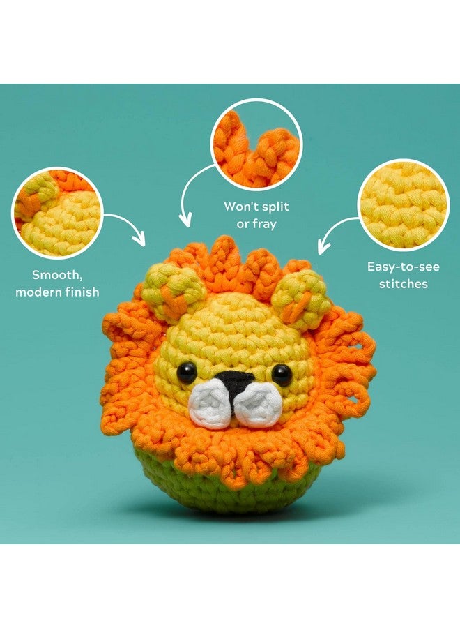 ث  وبليز غزل Woobles Easy Peasy، غزل الكروشيه والحياكة للمبتدئين بغرز سهلة الرؤية - غزل للكروشيه - غزل متوسط الكثافة #4 - مزيج من القطن والنايلون - Image 3