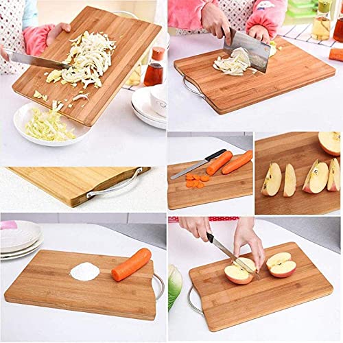 Kproxi Chopping Cutting Board Wooden for Kitchen Chopping Board for Kitchen Wooden Fruits Vegetable Cutting Board with Handle 30 X 20 Cm - Image 5