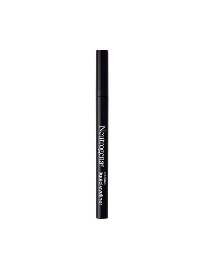 Neutrogena Precision Liquid Eyeliner with Honey & Coconut, Hypoallergenic, Smudge- & Water-Resistant Eyeliner Makeup for Precise Application, Jet Black, 0.013 fl. oz - Image 1