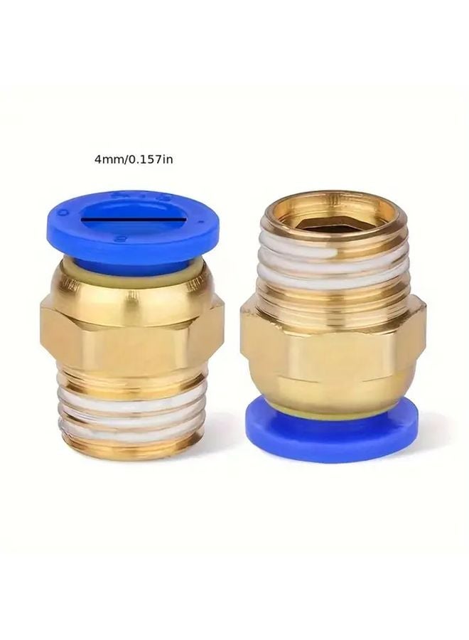 5pcs Male Thread Straight One Touch Air Pneumatic Quick Connect Pipe Fitting - Image 4