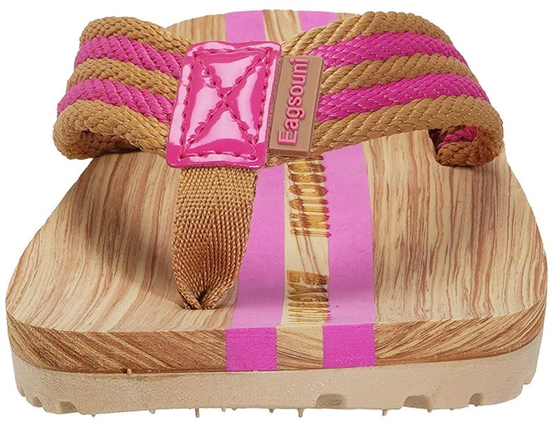Eagsouni Men Women Flip Flops Beach Slippers Lightweight EVA Sole Comfort Thongs Sandals Pink - Image 5