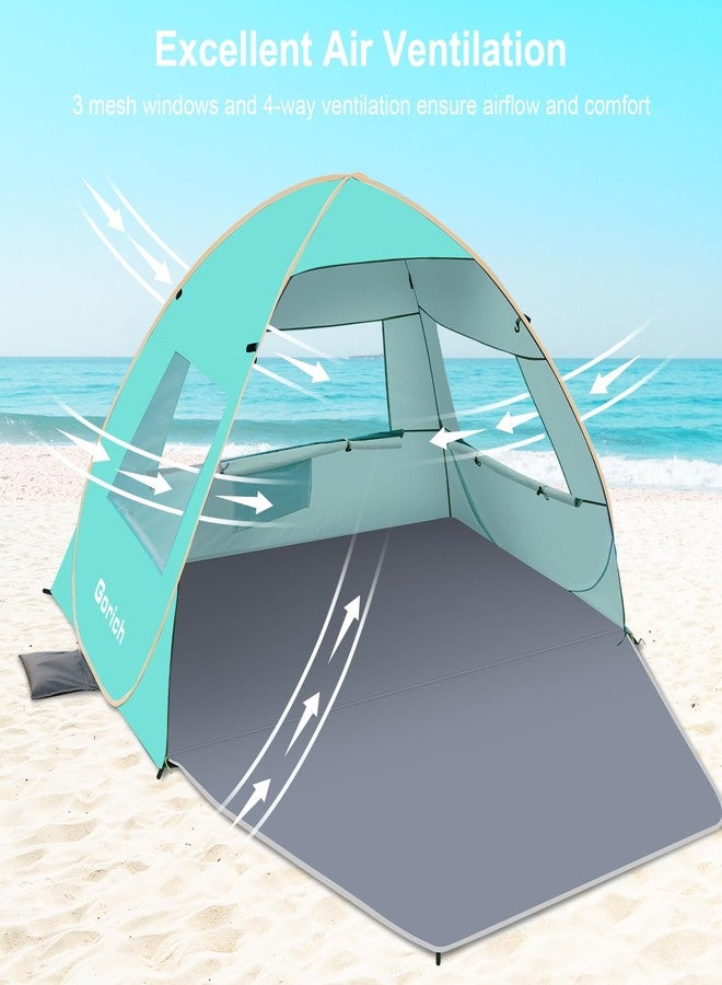 Gorich Easy Pop Up Beach Tent for 3-4 Person, UPF 50+ UV Protection Beach Umbrella Sun Shelter, Portable Lightweight Cool Cabana Shade with Easy Foldable & Instant Setup - Image 4
