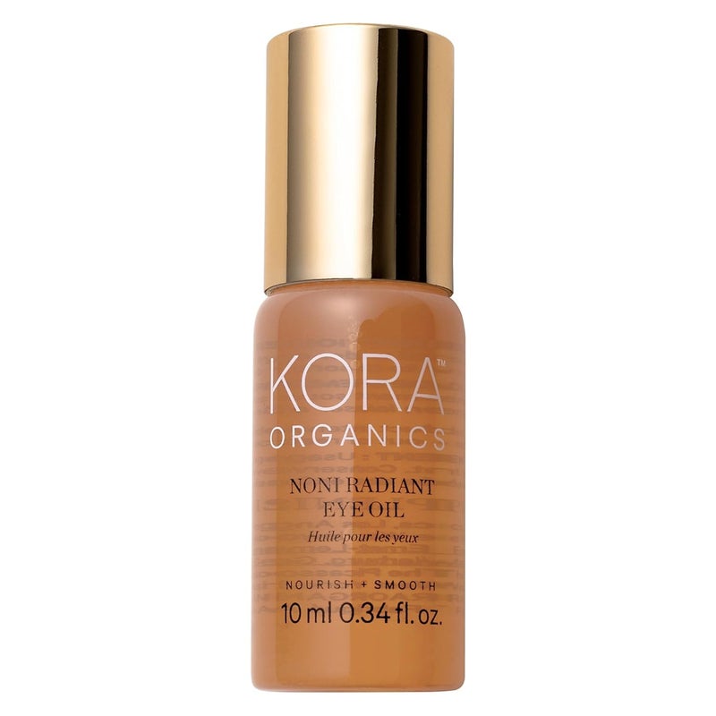 KORA Organics Noni Radiant Hydrating Under Eye Oil Roller, Smooth & Tone, Certified Organic, Cruelty Free Eye Serum - Delicate Eyebag Remover - Travel Essential for Puffy Face & Wrinkes - 0.34 Fl Oz - Image 1