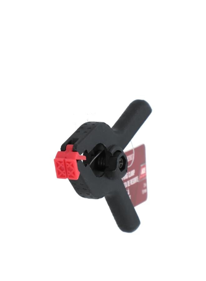 آيس مشبك زنبركي بلاستيكي غير قابل للانزلاق وذو قبضة ناعمة وفكوك عريضة ووسادات غير قابلة للتلف باللونين الأسود والبرتقالي مقاس 51 مم XM18010626 - Image 1