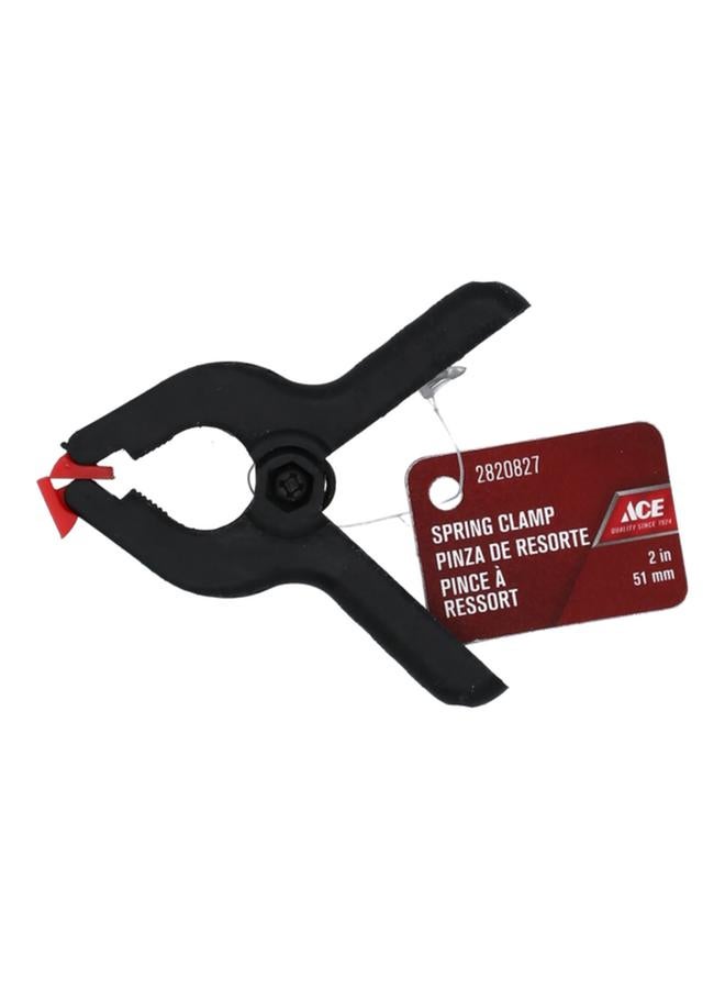 آيس مشبك زنبركي بلاستيكي غير قابل للانزلاق وذو قبضة ناعمة وفكوك عريضة ووسادات غير قابلة للتلف باللونين الأسود والبرتقالي مقاس 51 مم XM18010626 - Image 2