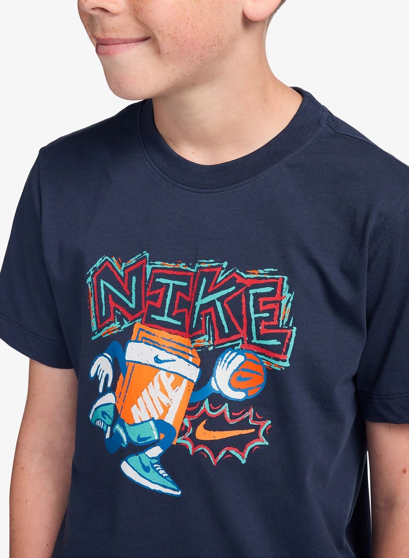 Nike Youth Nsw Boxy Hoops T-Shirt - Image 3