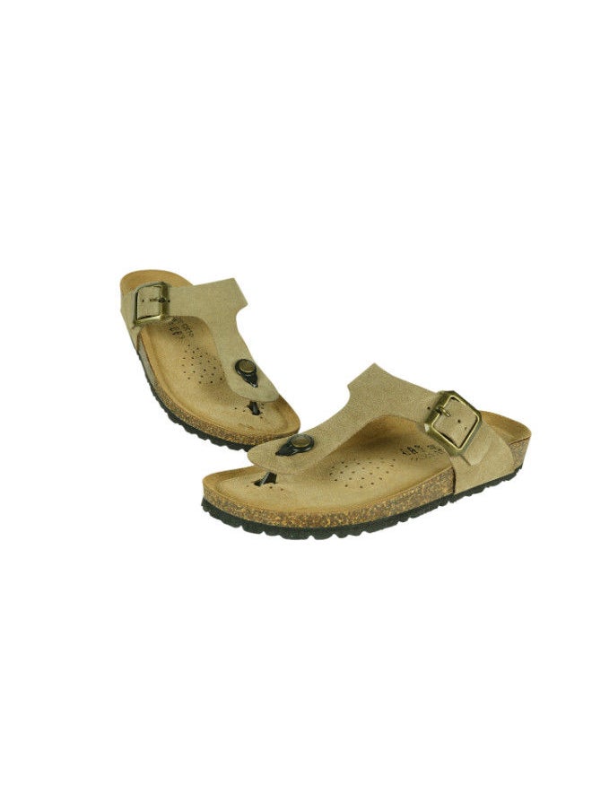 BiOCHIC - Biochic Ladies Slim Thong Sandals 012-456 230Q-Taupe - Image 1