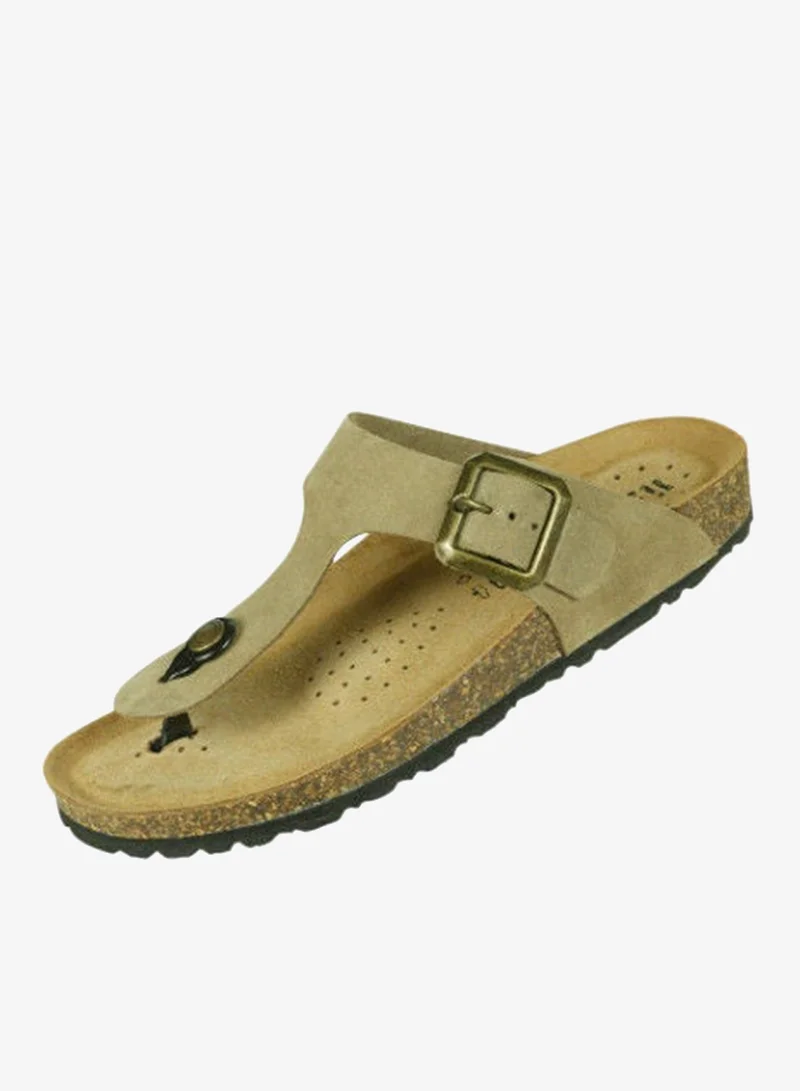 Biochic Taupe Biochic Ladies Slim Thong Sandals 012-456 230Q-Taupe for Women | Best Price UAE