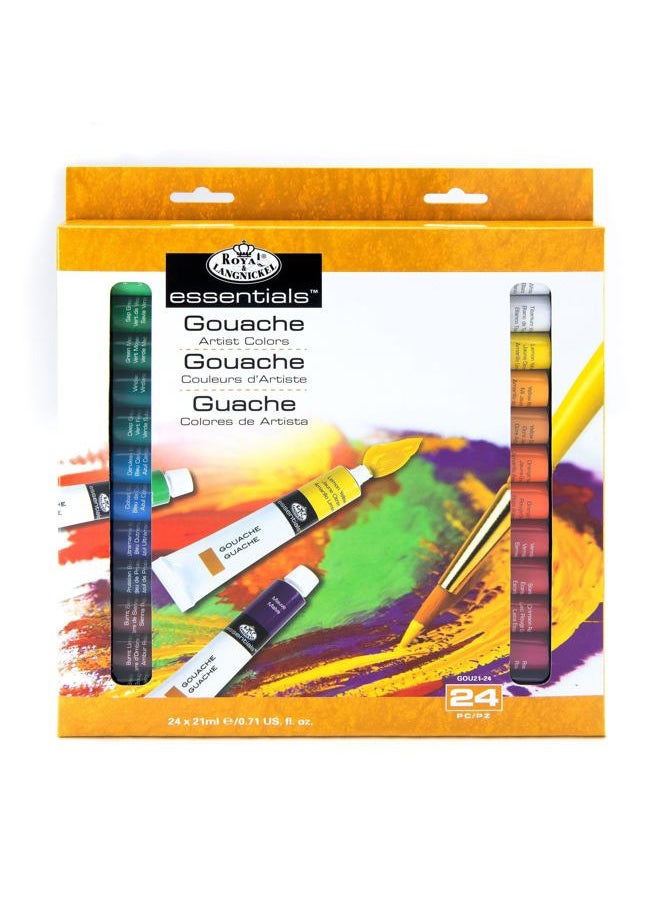 Royal & Langnickel Gouache Color Artist Tube Paint, 21ml, 24-Pack  - Image 1
