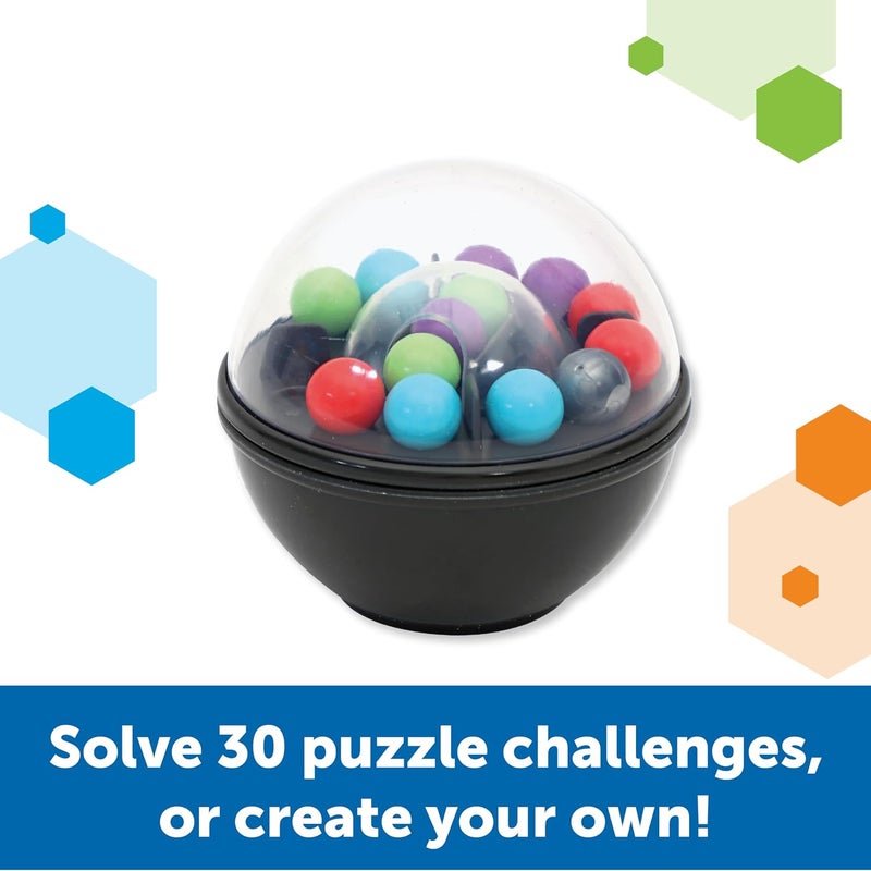 Learning Resources Scramboozle Puzzle Ball - 3D Brain Teasers and Puzzle Games for Kids and Adults, Puzzle Sort Ball Game, Fidget Toys, Travel Games for Ages 6+ - Image 3