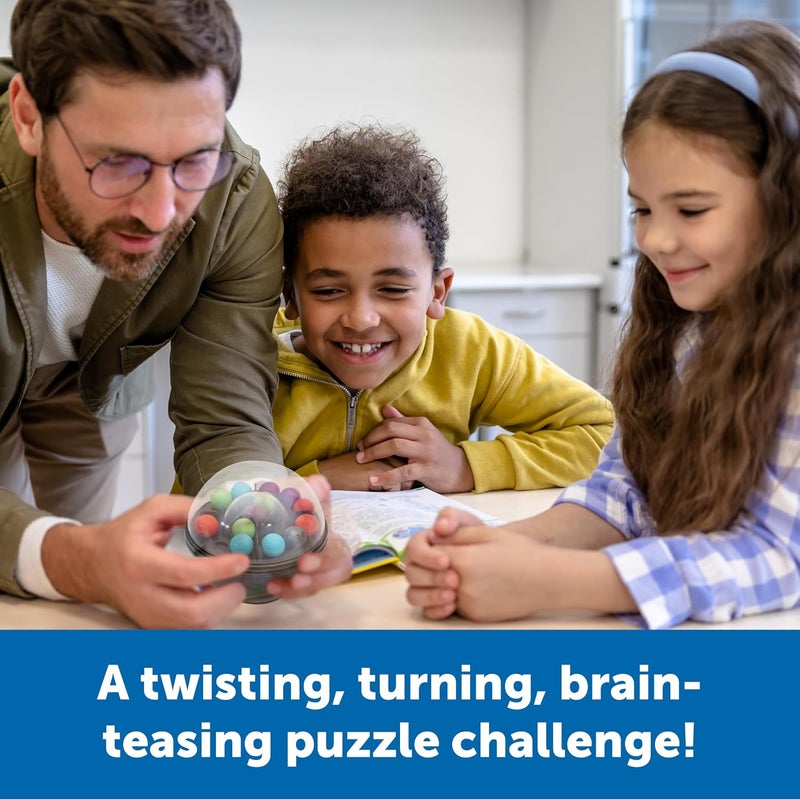 Learning Resources Scramboozle Puzzle Ball - 3D Brain Teasers and Puzzle Games for Kids and Adults, Puzzle Sort Ball Game, Fidget Toys, Travel Games for Ages 6+ - Image 2