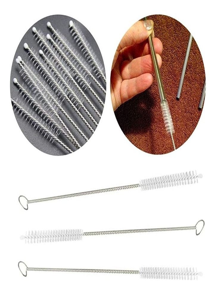 Goolsky - Goolsky Tube and Straw Brush Stainless Steel Bottle Straws Cleaning Brushes Baby Cup Nylon Brush - Image 1