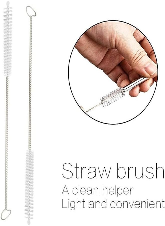 Goolsky - Goolsky Tube and Straw Brush Stainless Steel Bottle Straws Cleaning Brushes Baby Cup Nylon Brush - Image 1