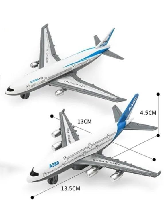 Blinkids Toys Die Cast Metal Airplane Toy, Miniature Plane Metal Pull Back Airpalne Jets Action, Diecast Air Plane Collectible Airpalne Models | Pull Back Alloy Kids Airplanes 2+yrs Boys and Girls - Image 5