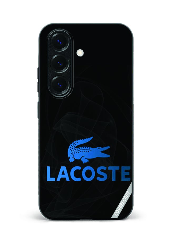 غطاء حماية لهاتف سامسونج جالاكسي S24 بتصميم لاكوست أسود