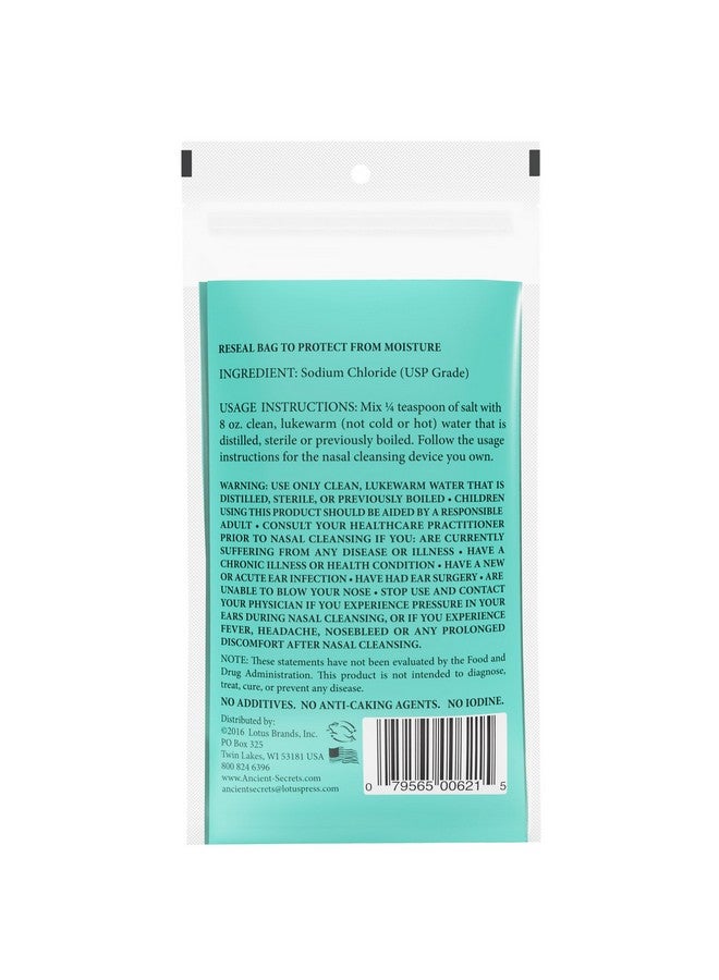 آينشنت سيكريتس ملح أنشيونت سيكريتس نيتي بوت - ملح تنظيف الأنف، ملح نقي غير معالج باليود للاستخدام مع وعاء تنظيف الأنف أنشيونت سيكريتس، 8 أونصة - Image 2