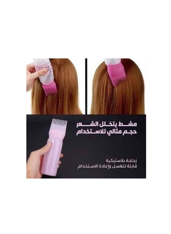 سبيس شوب زجاجة توزيع زيت الشعر مع مشط للجذور، 160 مل، لعلاج وتلوين الشعر - Image 2