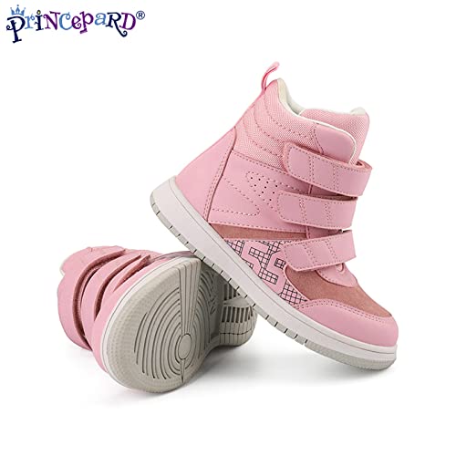 princepard Kids Orthopedic Shoes,Toddlers Corrective High Top Boots with Arch and Ankle Support,Improve Children's Flat Feet and Valgus/varus Pink - Image 5