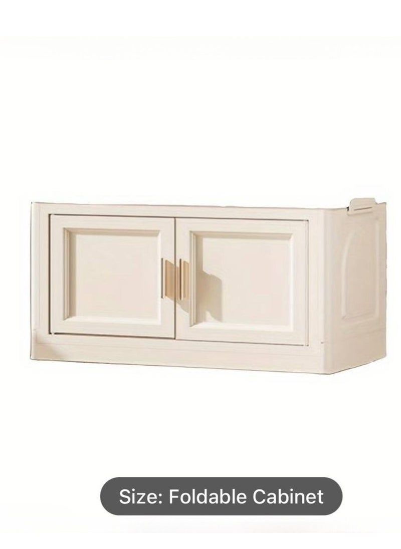 Generic - Plastic Cupboard with 4 Tiers for Efficient Storage Wardrobe Clothes Organizer Versatile Plastic Cabinet for Wardrobe Storage Clothes Almirah with Cabinet and Rack for Storage Multi function. - Image 1