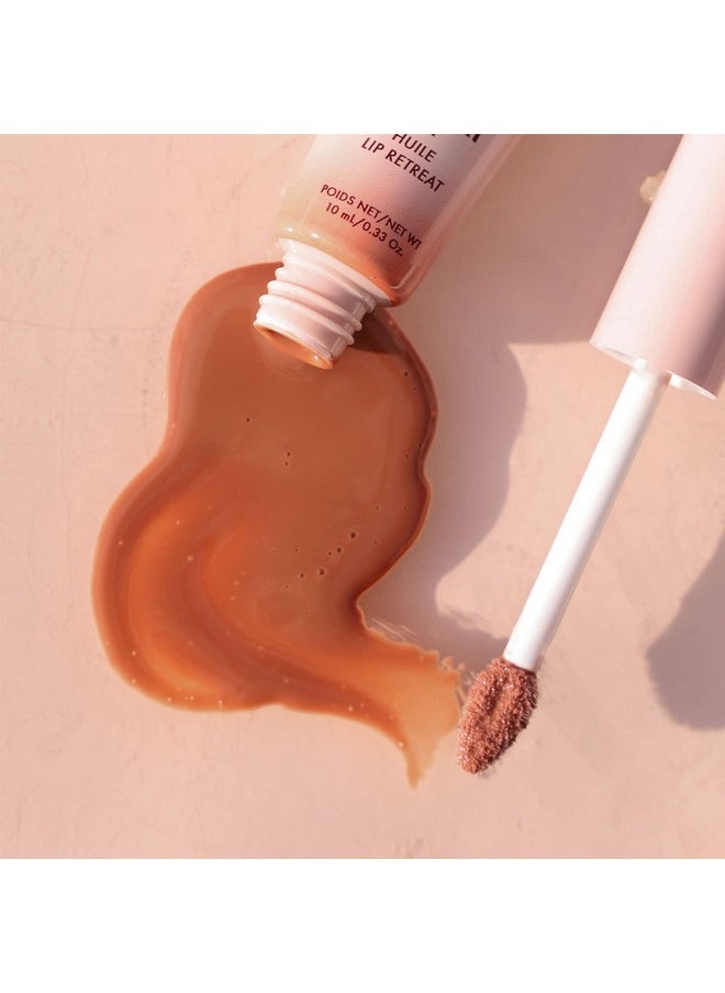 Wander Beauty Lip Retreat Oil Skinny Dip (Nude) 4 In 1 Tinted Lip Oil + Moisturizing Lip Gloss With Avocado, Vitamin E & Rosehip Luxurious Lip Care For Dry Lips That Softens & Hydrates  - Image 3