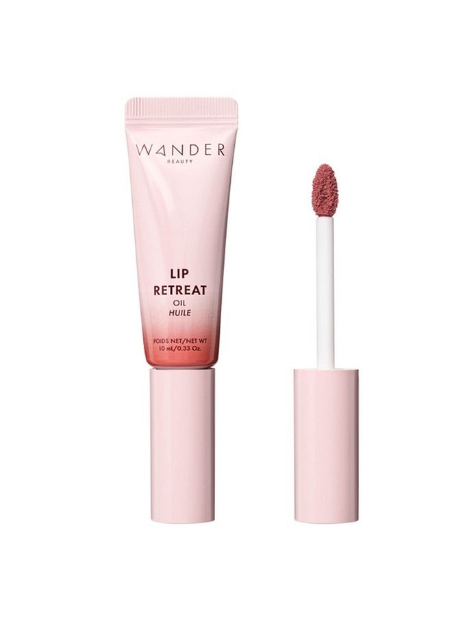 Wander Beauty Lip Retreat Oil Skinny Dip (Nude) 4 In 1 Tinted Lip Oil + Moisturizing Lip Gloss With Avocado, Vitamin E & Rosehip Luxurious Lip Care For Dry Lips That Softens & Hydrates  - Image 2
