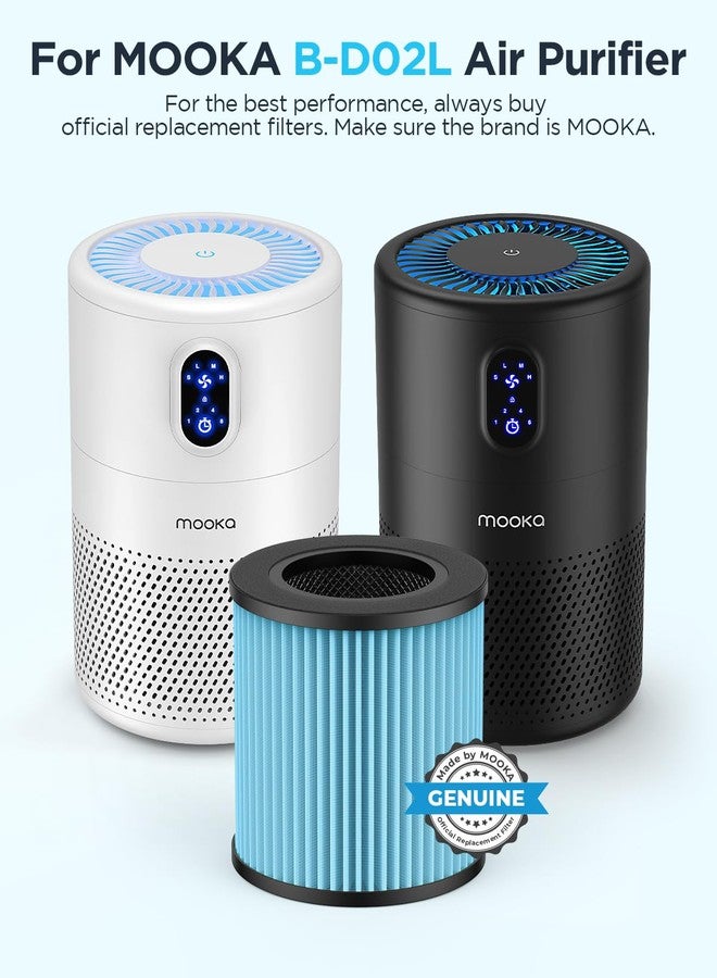 MOOKA Official Certified Smoke Replacement HEPA Filter for B-D02L Air Purifier (1-PACK) - Image 2