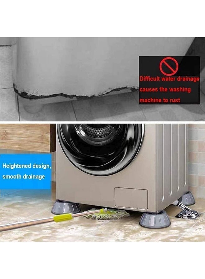 Brizone 4pcs Anti-Vibration Pads for Washer & Dryer – Shock Absorbing, Noise Cancelling, Non-Slip Rubber Feet for Washing Machines, Furniture, Sofas, Tables, Chairs – Floor Protectors & Vibration Dampeners - Image 4
