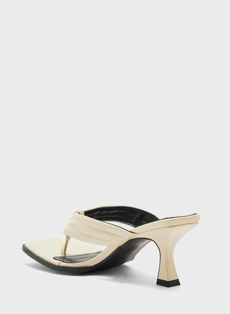 ELLA Mid Heel Thong Mule