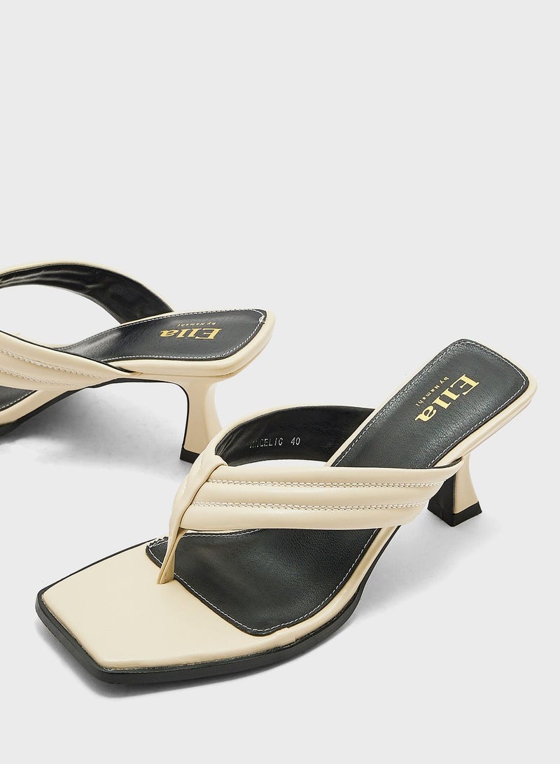 ELLA Mid Heel Thong Mule - Image 4
