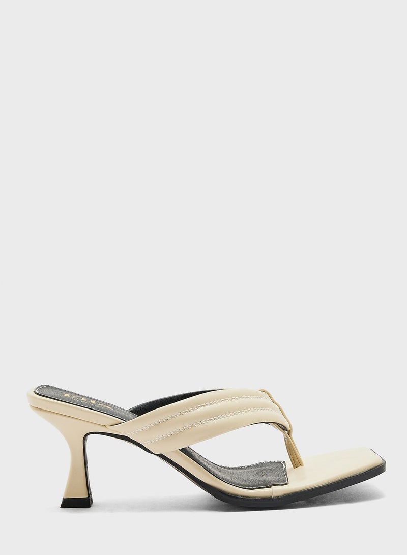 ELLA Mid Heel Thong Mule - Image 1