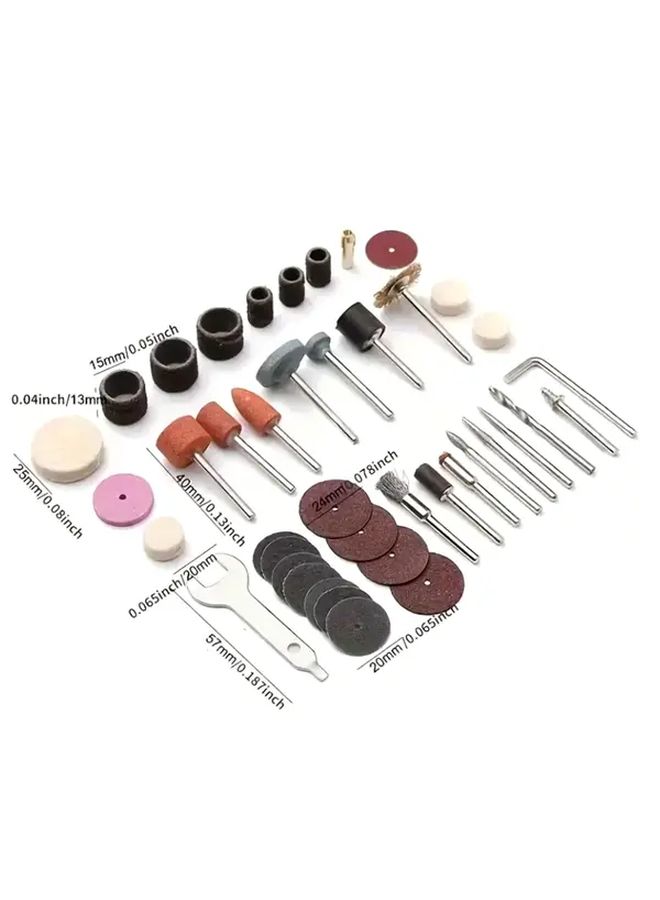 40pcs Rotary Tool Accessory Kit Polishing Heads Drill Bit Flexible Shaft for Wood Metal Stone - Image 2