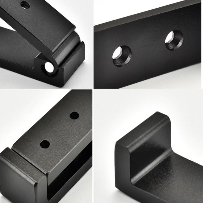 OHIYO Folding Wall Hook 2PCS Folding Coat Hooks for Hanging Heavy Duty Coat & Bag & Backpack & Hat & Headphone Foldable Coat Hooks Wall Mounted Saves Space (Black) - Image 4