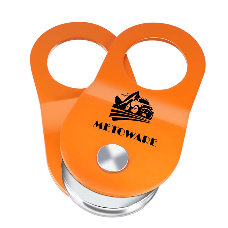 METOWARE Snatch Block PulleyHeavy Duty 10 Ton Winch Snatch Block Towing Pulley for Winch Truck ATV UTV Offroad Recovery