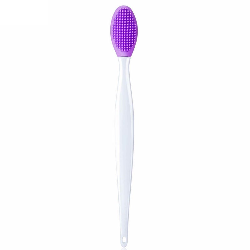 MobFest Silicone Facial Cleaning Brushes Long Handle Nose Blackhead Pore Removal Wash Exfoliating Face Clean Brush, (M, 1) - Image 1